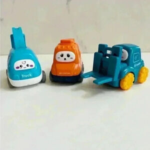 ALASOU Set Of 3 Baby 12-18 Month TRUCK VEHICLE REPLACEMENT Forklift Crane